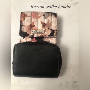 💋Buxton Floral and Black Wallet Bundle💋